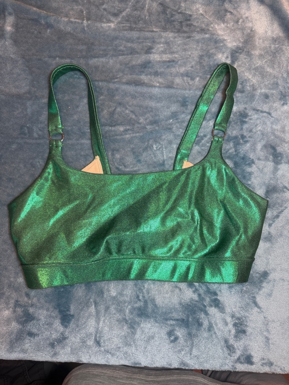 Heroine Sport Metallic Green Bralette